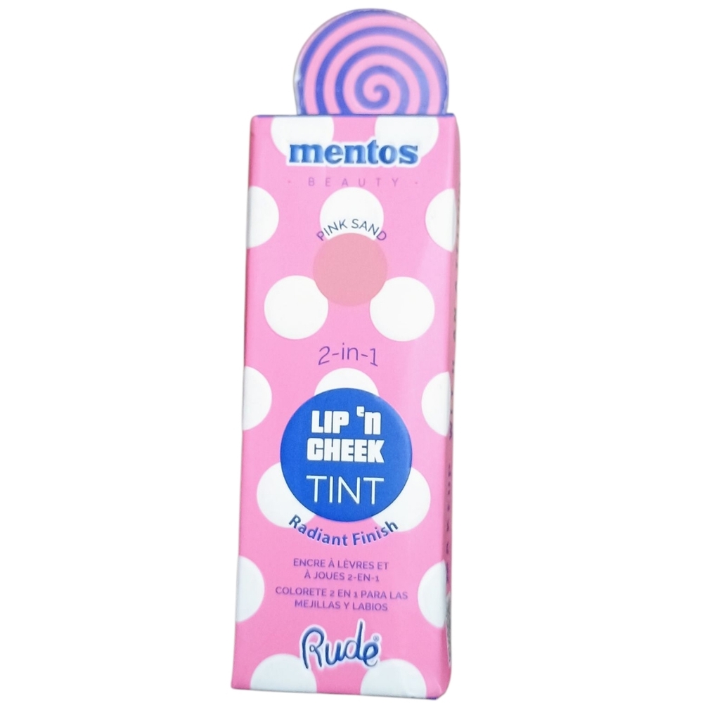 Rude Cosmetics Mentos 2-in-1 Lip N Cheek Tint, Pink Sand